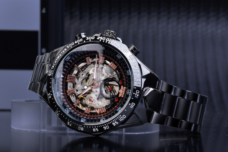 Mechanical Sport Design Golden Men's Watches