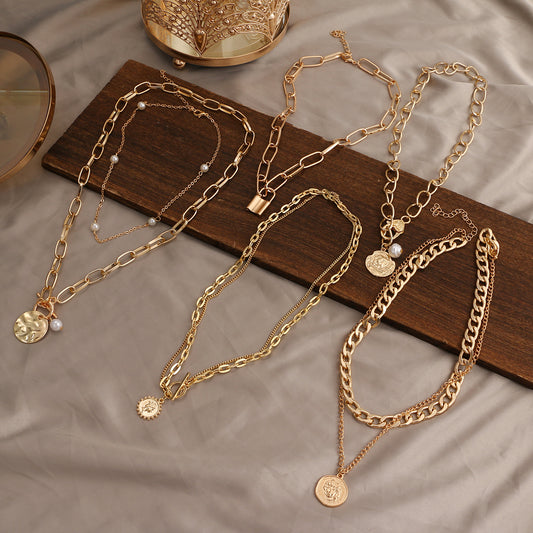 ZOVOLI Vintage Multi Layered Necklace