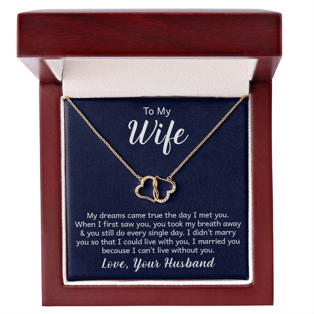 Everlasting Love Necklace w/ card My Wife