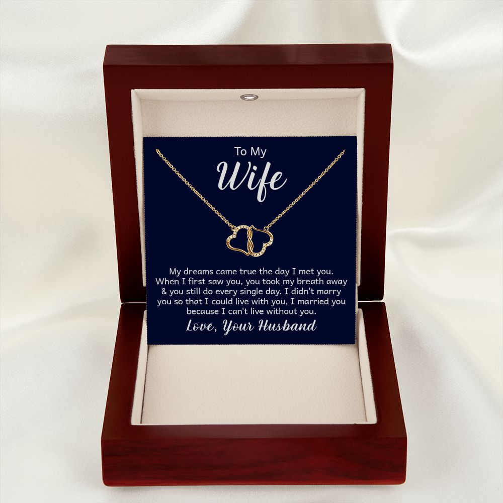 Everlasting Love Necklace w/ card My Wife