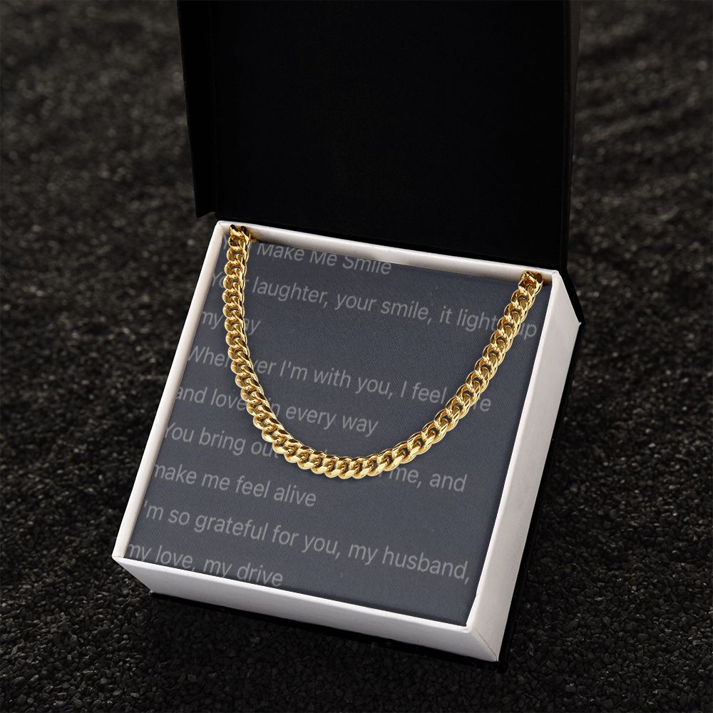 Cuban Link Chain with card